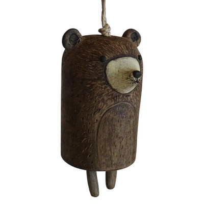 Sodo dekoravimas Gražus kaimiškas gyvūnų vėjo varpelių kambario dekoras Dervos gyvūnų vėjo varpeliai Boho rankų darbo pakabinamas namų dekoravimas