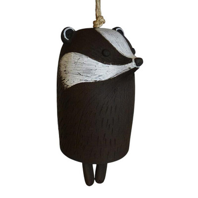 Sodo dekoravimas Gražus kaimiškas gyvūnų vėjo varpelių kambario dekoras Dervos gyvūnų vėjo varpeliai Boho rankų darbo pakabinamas namų dekoravimas