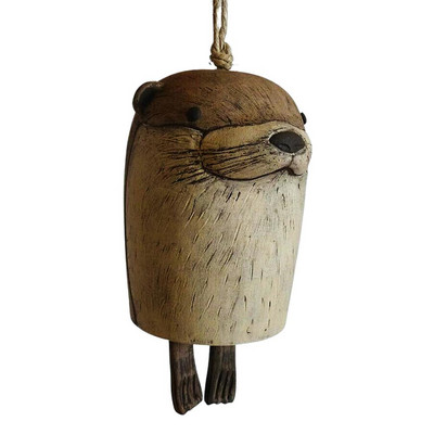 Sodo dekoravimas Gražus kaimiškas gyvūnų vėjo varpelių kambario dekoras Dervos gyvūnų vėjo varpeliai Boho rankų darbo pakabinamas namų dekoravimas