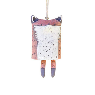 Sodo dekoravimas Gražus kaimiškas gyvūnų vėjo varpelių kambario dekoras Dervos gyvūnų vėjo varpeliai Boho rankų darbo pakabinamas namų dekoravimas