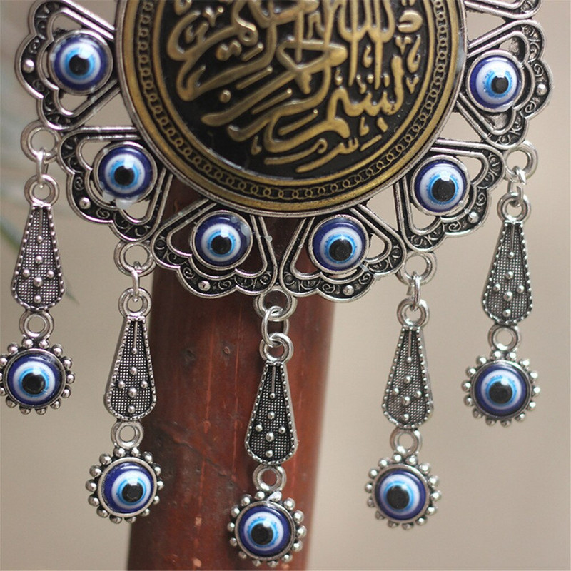 Big Turkish Blue Eyes pakabukas Nauji europietiški ir amerikietiški juvelyriniai dirbiniai Turkija Evil Eye stiklo lydinio sieniniai namų papuošimai