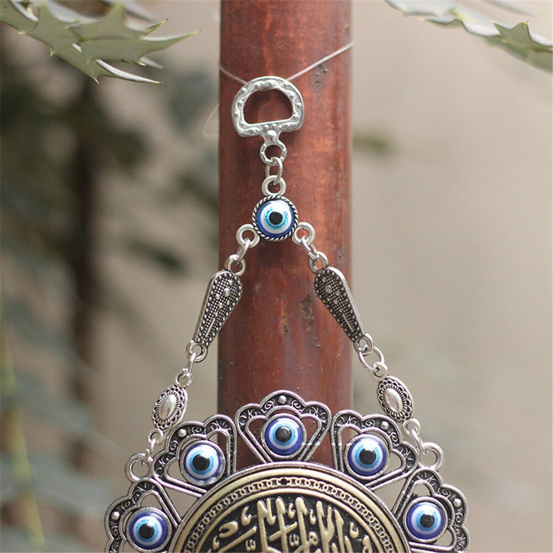 Big Turkish Blue Eyes pakabukas Nauji europietiški ir amerikietiški juvelyriniai dirbiniai Turkija Evil Eye stiklo lydinio sieniniai namų papuošimai