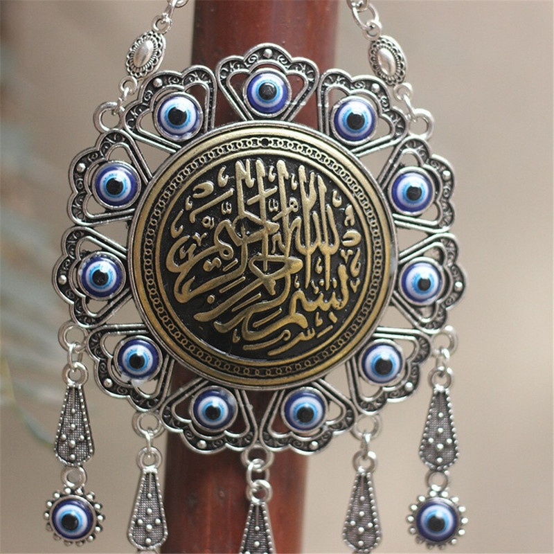 Big Turkish Blue Eyes pakabukas Nauji europietiški ir amerikietiški juvelyriniai dirbiniai Turkija Evil Eye stiklo lydinio sieniniai namų papuošimai