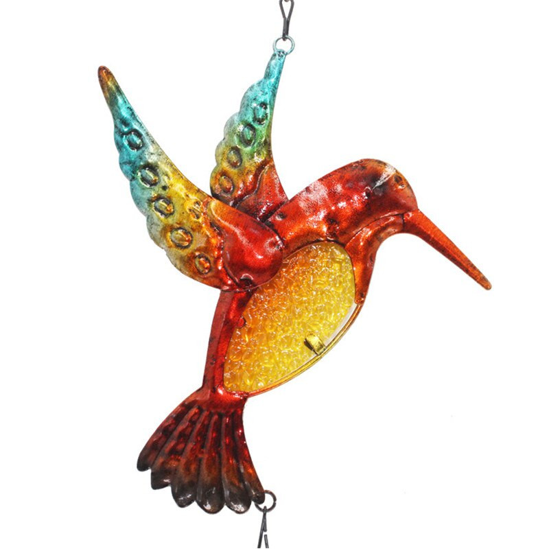 1 buc. Clopote noi de colibri, din fier forjat, concav-convex, sticlă vopsită, creativ, decor pentru acasă, clopote, clopote, pandantive pentru țeavă