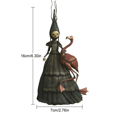 Helovino raganos statulėlės statulos dervos šiurpios raganos skulptūros sodo dekoravimas namų kiemo kiemo vejos verandos sodo dekoravimui