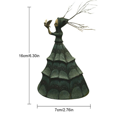 Helovino raganos statulėlės statulos dervos šiurpios raganos skulptūros sodo dekoravimas namų kiemo kiemo vejos verandos sodo dekoravimui