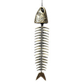 Bronze Fish Bone Χυτοσίδηρος Wind Chimes Vintage Metal Wind Chimes Υπαίθρια καταπραϋντική μελωδία για τον κήπο Σπίτι Αυλή Βεράντα Κρεμαστά