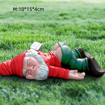 Lokomotyvas Nykštukas Girtas baikeris nykštukai bikini fėja sodas kiemo rankdarbių rinkinys statula Miniatiūrinis mikro peizažas vazono ornamentas