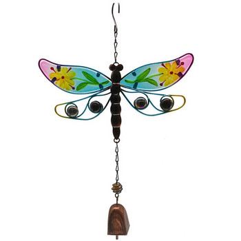 1 τεμ. Πεταλούδα και λιβελλούλη Μεταλλικά Wind Chimes Βαμμένα από γυαλί στολίδια με σπρέι Δημιουργική διακόσμηση από σίδερο μενταγιόν χειροτεχνίας