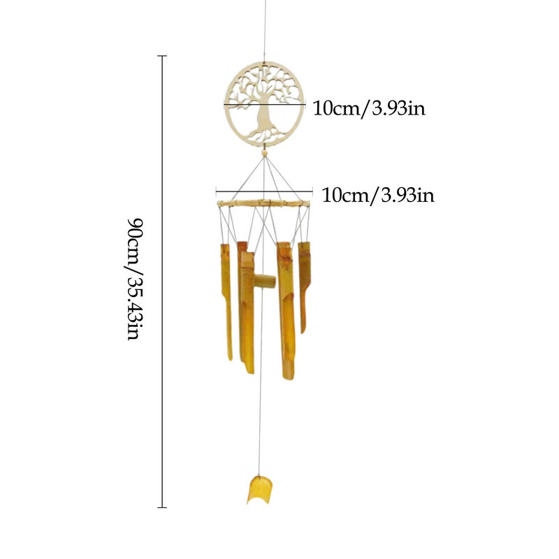 Vėjo varpeliai, bambukiniai vėjo varpeliai, dekoratyvūs vėjo varpeliai, skirti lauko sodui ir patalpoms su atpalaiduojančiu ir raminančiu garsu, klasikinio stiliaus, puikiai tinka H