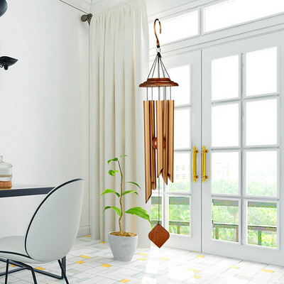 63 cm metalinis retro masyvo vėjo varpelis namų lauko sodo dekoravimui šventiniai kūrybingi dovanų papuošalai (tiems, kurie myli)