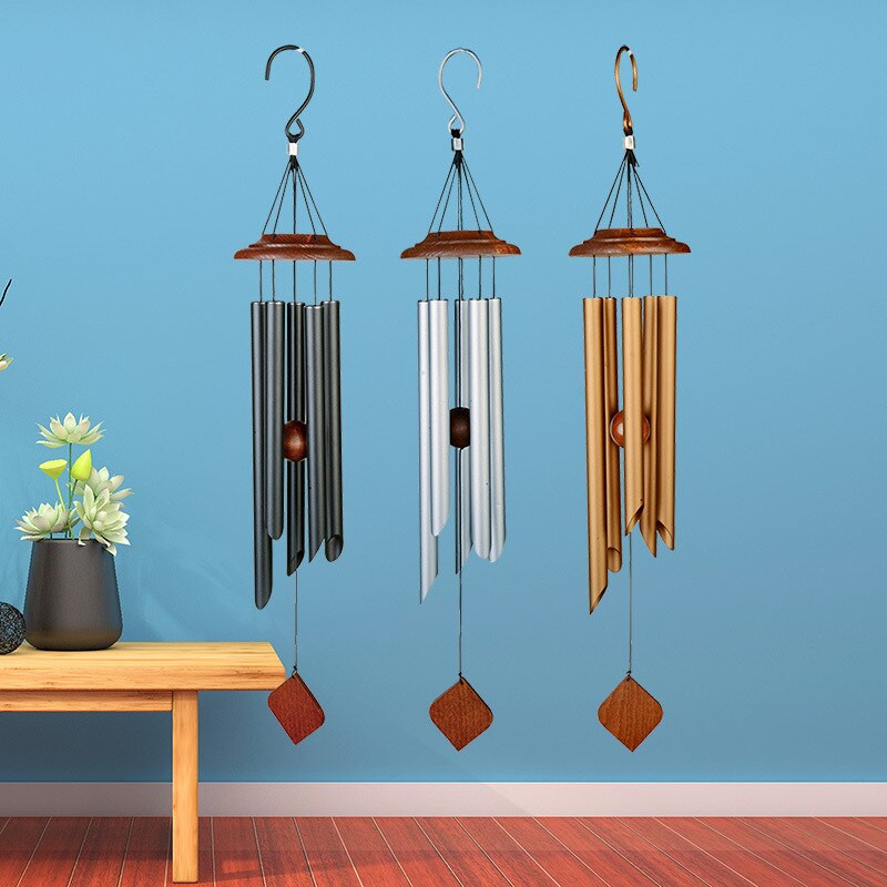 63 cm metalinis retro masyvo vėjo varpelis namų lauko sodo dekoravimui šventiniai kūrybingi dovanų papuošalai (tiems, kurie myli)