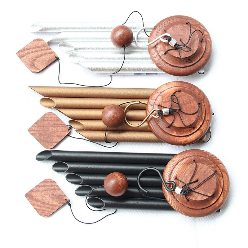 63 cm metalinis retro masyvo vėjo varpelis namų lauko sodo dekoravimui šventiniai kūrybingi dovanų papuošalai (tiems, kurie myli)