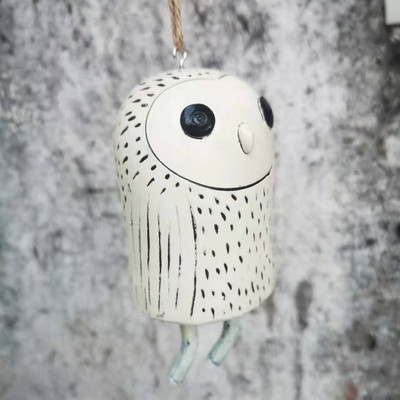 Sodo dekoravimo ornamentas 3D Aniaml Vėjo varpeliai Kaimiški Mieli mini anima vyno varpeliai iš dervos rankų darbo amatai Pavasario dovanos