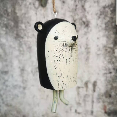 Sodo dekoravimo ornamentas 3D Aniaml Vėjo varpeliai Kaimiški Mieli mini anima vyno varpeliai iš dervos rankų darbo amatai Pavasario dovanos