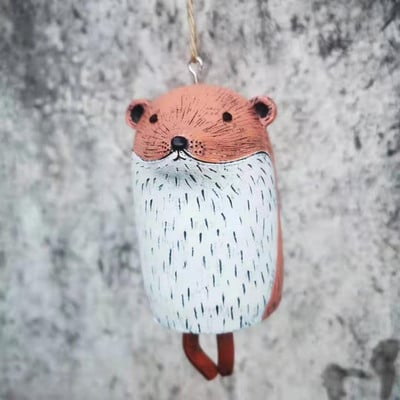 Dekoracija Vrtni ukras 3D Aniaml Vjetrena zvona Rustikalna slatka mini anima vinska zvona smola rukotvorine Proljetni darovi
