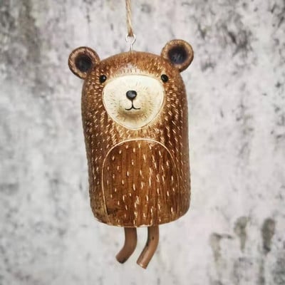 Dekoracija Vrtni ukras 3D Aniaml Vjetrena zvona Rustikalna slatka mini anima vinska zvona smola rukotvorine Proljetni darovi