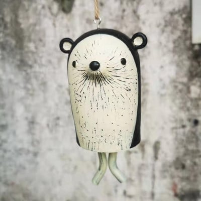 Dekoracija Vrtni ukras 3D Aniaml Vjetrena zvona Rustikalna slatka mini anima vinska zvona smola rukotvorine Proljetni darovi