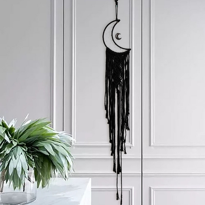 saulė/žvaigždės/mėnulis Vestuvės Sapnų gaudyklė Klevas Sapnų gaudyklė Pakabinamas prie sienos Pakabinamas namas Kabantys vėjo varpelio papuošalai gyvai dekoruoti