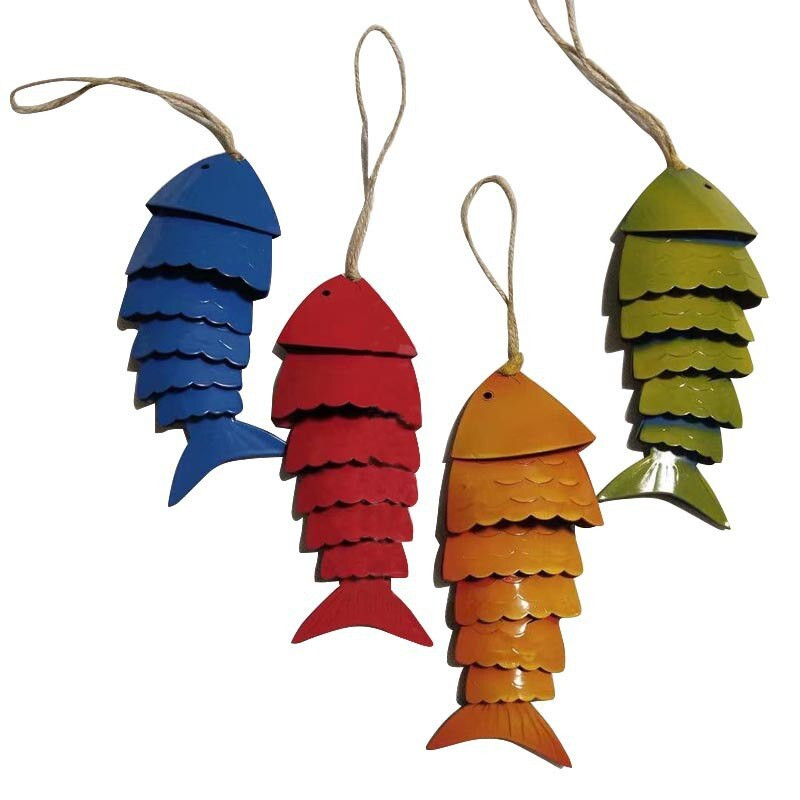 Spalvoti Koi Fish vėjo varpeliai Spalva Koi Fish vėjo varpeliai lauke Metaliniai vėjo varpeliai pakabukas Kalėdų dovana sodo puošmena