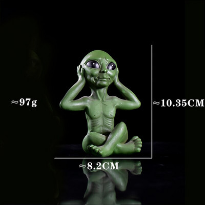 Kosmoso ateivių statula sodo figūrėlė namams Vidaus lauko papuošalai Marsiečiai Skulptūra Dekoracija Helovino dekoras