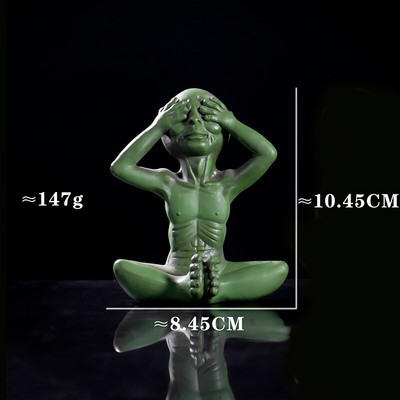 Kosmoso ateivių statula sodo figūrėlė namams Vidaus lauko papuošalai Marsiečiai Skulptūra Dekoracija Helovino dekoras