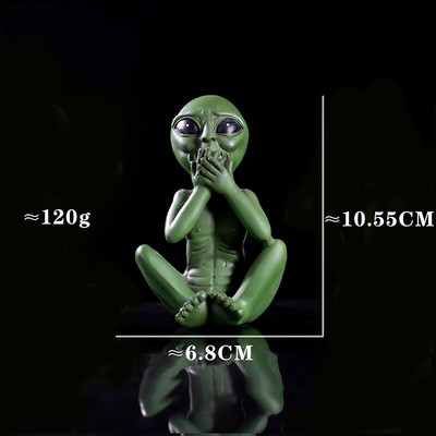 Kosmoso ateivių statula sodo figūrėlė namams Vidaus lauko papuošalai Marsiečiai Skulptūra Dekoracija Helovino dekoras