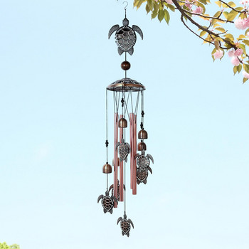 Винтидж метален вятърен камбанка птица пеперуда пасторална камбана в ретро стил висяща медна тръба вятърни камбанки висулка за градина на открито
