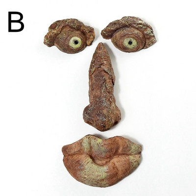 Juokingas seno žmogaus medžio apkabinimas sodo voyeur kiemo menas lauke medis juokingas seno žmogaus veido skulptūra įnoringas medžio veidas sodo puošmena