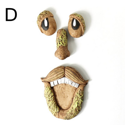 Juokingas seno žmogaus medžio apkabinimas sodo voyeur kiemo menas lauke medis juokingas seno žmogaus veido skulptūra įnoringas medžio veidas sodo puošmena