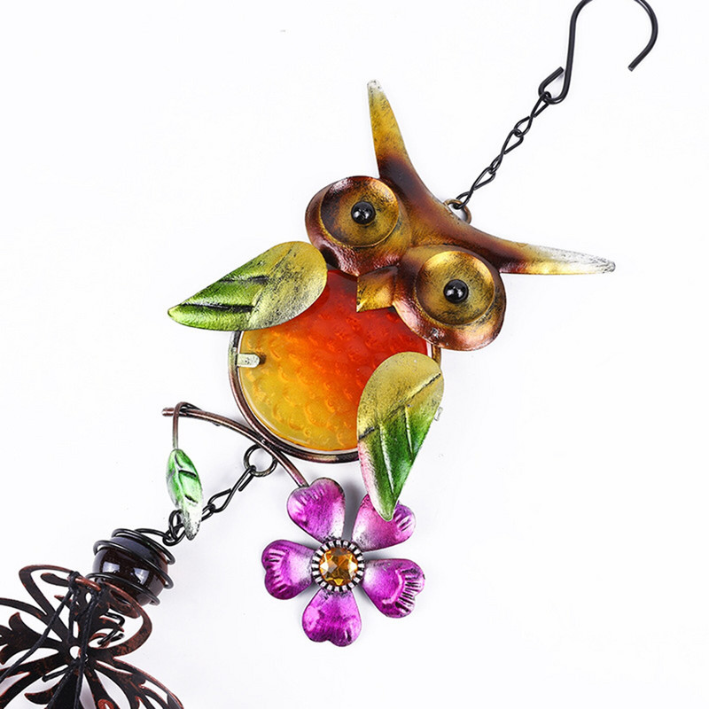 1 vnt sodo kiemo lankstūs pelėdos vėjo varpeliai su 4 tuščiaviduriais vamzdeliais arba traškus vėjo varpas Nuostabi dovana draugams