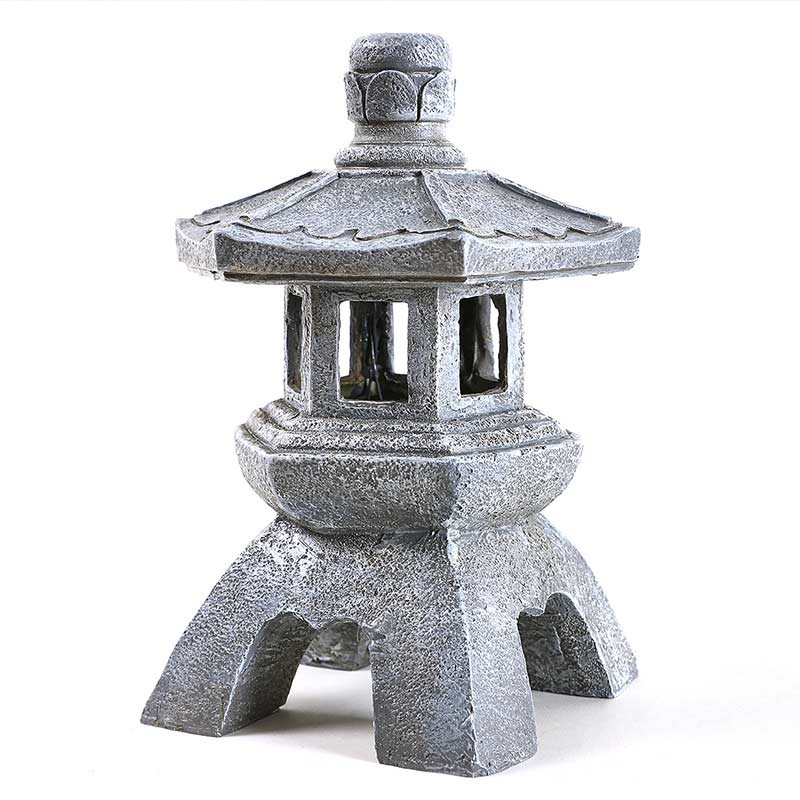 Solarna pagoda od smole Dekoracija vrta Vanjski dekor Dvorište Zen lampa Pejzažna svjetla Ukras dvorišta u vrtu Za seosku kuću