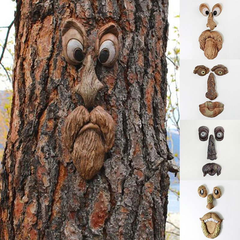 Elf Tree Peeker Ornamentas sodo dekoravimas lauke Namų dekoras kiemo sodo dekoras dekoratyvinė figūrėlė Miniatiūrinė figūrėlė duendes