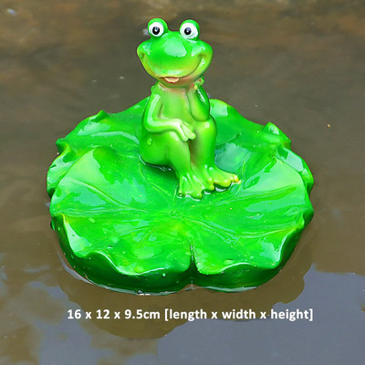 Kūrybingos dervos plaukiojančių varlių statula lauko sodo tvenkinyje Dekoratyvinė miela varlės skulptūra namų stalui Sodo dekoro ornamentas