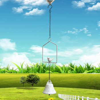 Птица Вятърна камбана за външни ретро завеси Птица Вътрешна вятърна камбана Врата Стена Прозорец Декорация Изкуство за Градина Палуба Двор