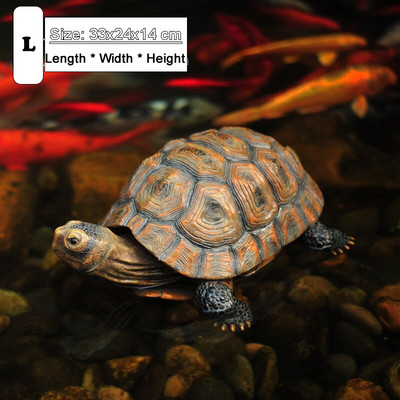 Сладка статуя на костенурка от смола Външно градинско езерце Магазин Бонсай Декоративна животинска скулптура за домашна градина Декор Орнамент