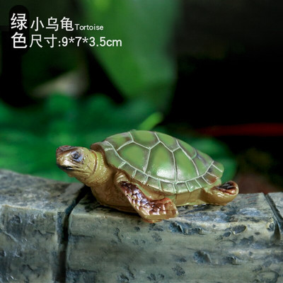 Сладка статуя на костенурка от смола Външно градинско езерце Магазин Бонсай Декоративна животинска скулптура за домашна градина Декор Орнамент