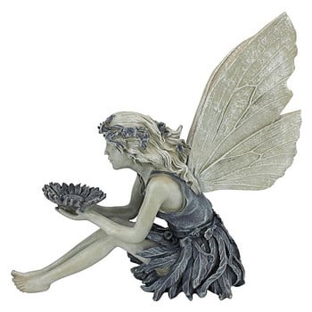 Градински статуи и скулптури Статуя на митична фея Красива ангелска скулптура Декорация Градинско изкуство Външна декорация на закрито