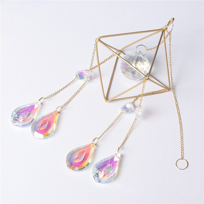 Kerti napfogó Lógó Dekorációk Dísz szélcsengő Ablak Erkély Szivárvány Medál Kültéri függő Csepp Napfogó