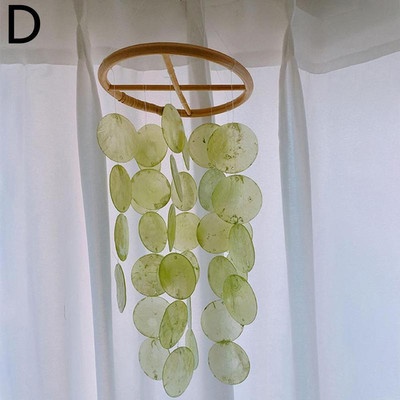 50cm 8 spalvų lukšto gabalas vėjo varpeliai šiaurietiški biuras vaikų kambarys darželio dekoras vėjo varpelis lauko sodo kiemai kabantis vėjo varpas Nauja