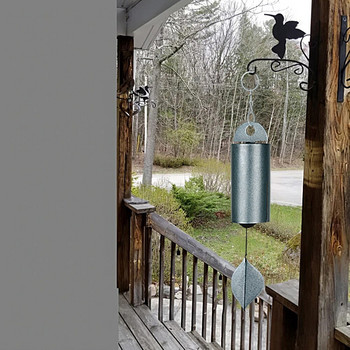 Silver Vintage Heroic Windbell Metal Wind Chimes Deep Resonance Serenity Bell για Διακόσμηση αυλής κήπου εξωτερικού σπιτιού