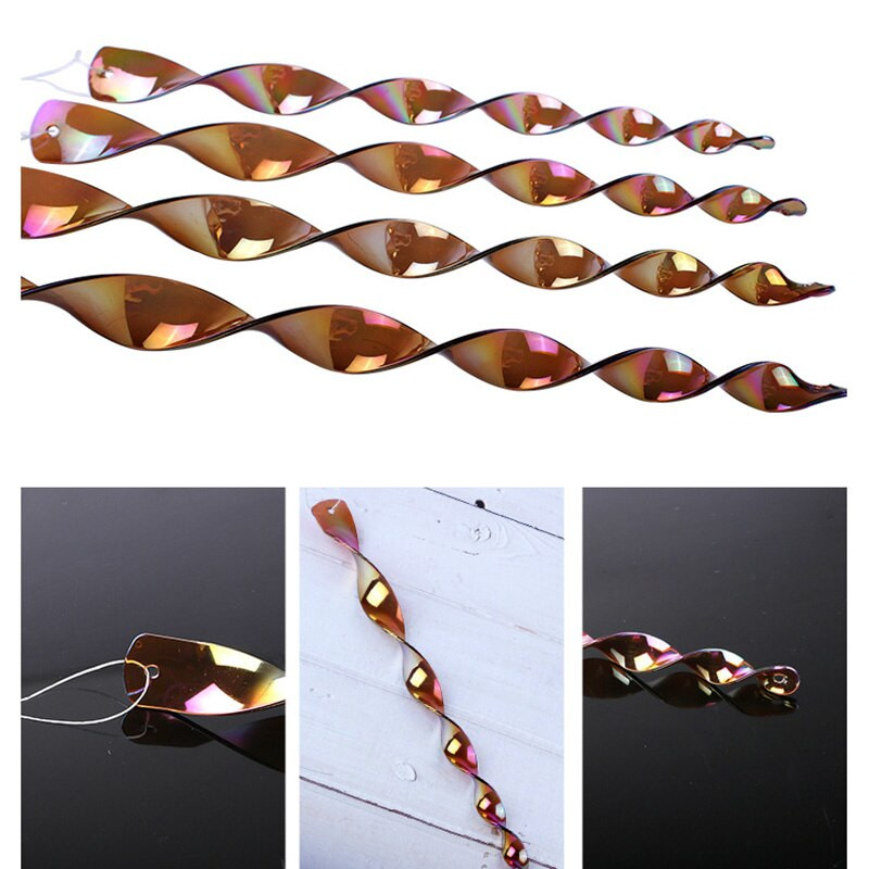 Atspindinti paukščių baidymo lazdelė 10 vnt Blizgantis paukščių atšvaitas spiralinis sodo pakabukas, skirtas langiniam lauko sodui, saugo paukščius nuo varpelių