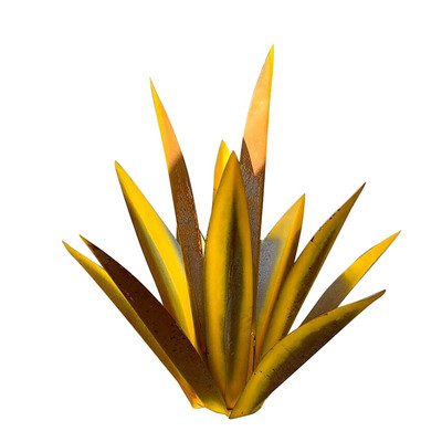 „Pasidaryk pats“ metalo 9 lapų agavos menas tekila kaimiškas skulptūrų augalas namų dekoravimui kiemo skulptūros sodo statulos dekoravimo priedai