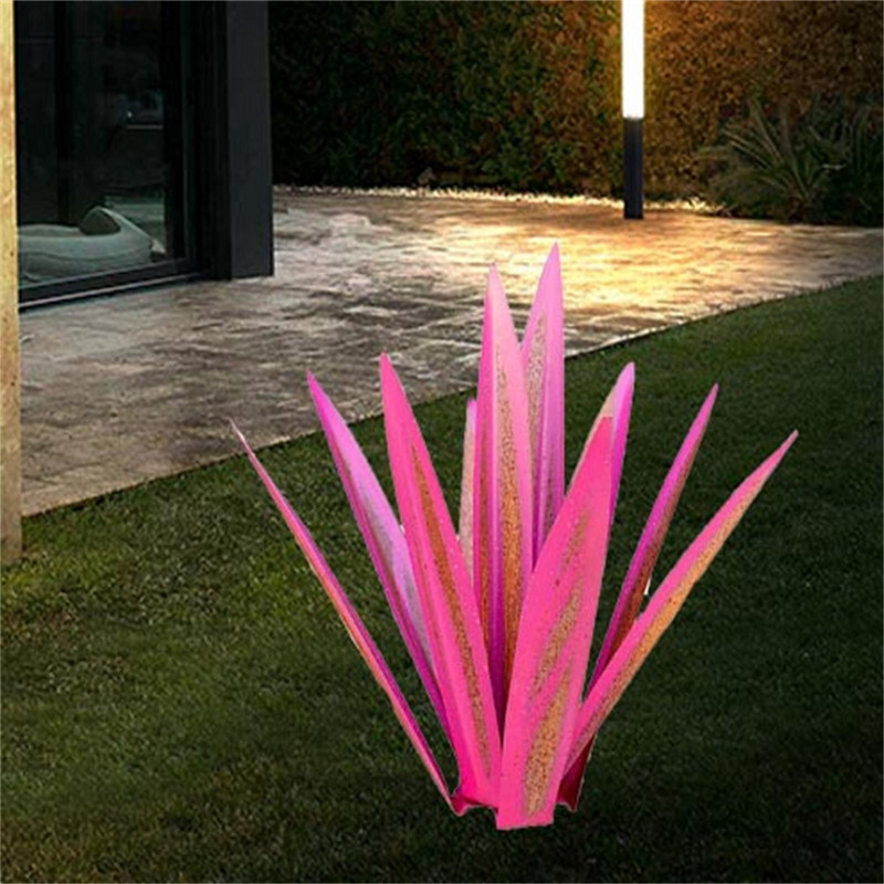 „Pasidaryk pats“ metalo 9 lapų agavos menas tekila kaimiškas skulptūrų augalas namų dekoravimui kiemo skulptūros sodo statulos dekoravimo priedai