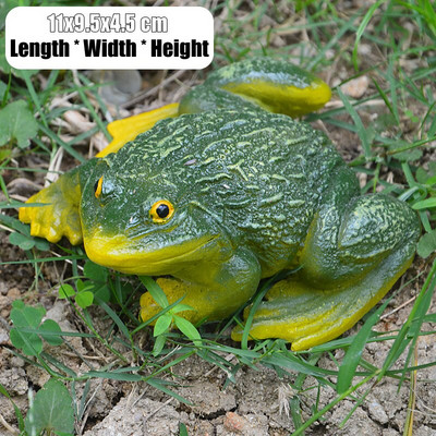 Miela dervos dekoratyvinė varlės statula „pasidaryk pats“ lauko sodo bonsų parduotuvės dekoracija Gyvūnų skulptūra, skirta rašomajam stalui, sodo dekoro ornamentas