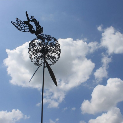 Pixies vilinske vrtne skulpture kolac vile i maslačci plešu zajedno krajolik metalna minijaturna figurica ukras za travnjak