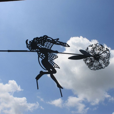 Pixies vilinske vrtne skulpture kolac vile i maslačci plešu zajedno krajolik metalna minijaturna figurica ukras za travnjak