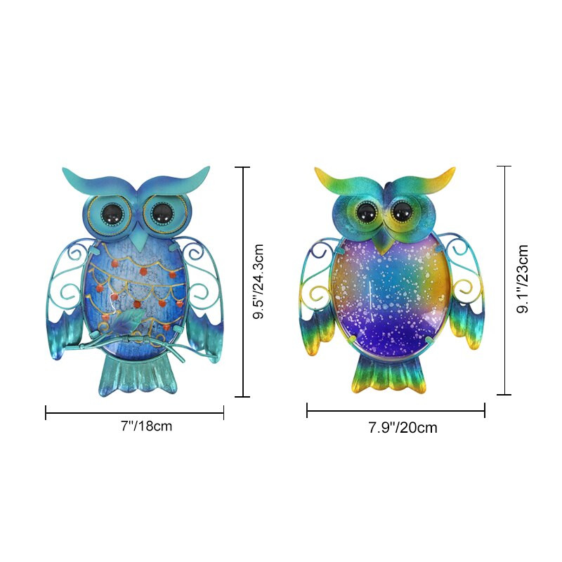 Metalinės pelėdos namų dekoras sodo dekoravimui Lauko statulos Priedai Skulptūros ir miniatiūros Gyvūnai Jardin