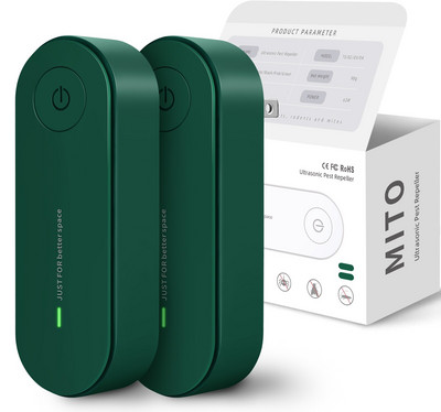 MITO 2 pakuotės ultragarsinis vabzdžių repelentas elektroninis uodus atbaidantis pelės voras tarakonų insekticidas kenkėjų kontrolė