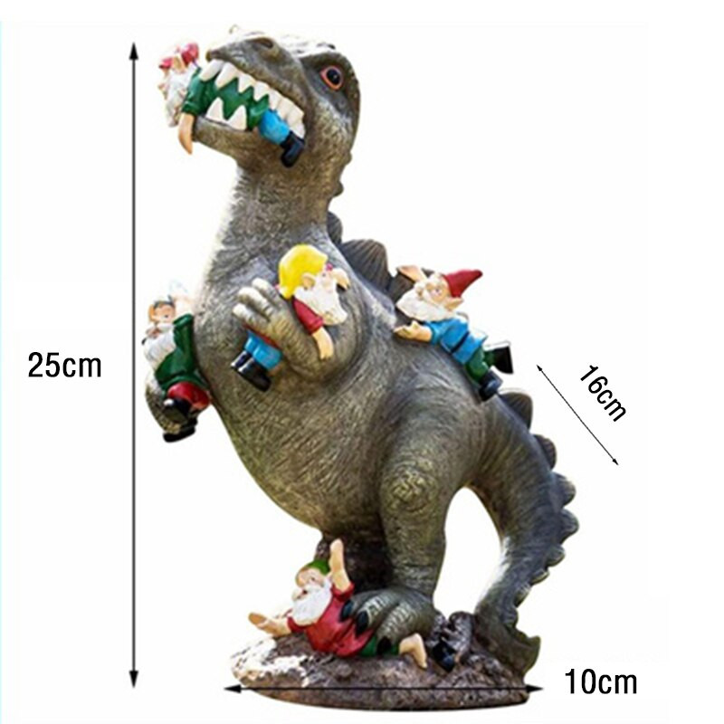 Juros periodo dinozaurų nykštukų dervos statula sodo elfo katės papuošalai kačių dinozaurų sodo sodo skulptūrų papuošalai